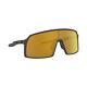 New Oakley Sutro Sunglasses Oo9406 05 Matte Carbon Gold Prizm Mirrored Lens 37mm