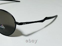 New Oakley Terrigal Sunglasses Satin Black Metal Frame Prizm Grey Lens Round