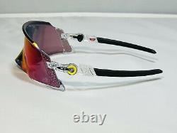 New Oakley Tour de France Kato Sunglasses Prizm Road Clear Frame Limited Edit