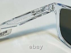 New Oakley Trillbe X Sunglasses Polished Clear Frame Sapphire Iridium Polarized