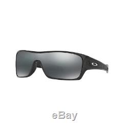 New Oakley Turbine Rotor Sunglasses OO9307-02 Silver Ghost Black Iridium Lens