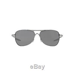 New Original Oakley Crosshair Sunglasses OO4060-06 Black Iridium Polarized Lens
