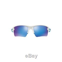 New Original Oakley Flak 2.0 XL Sunglasses White OO9188-02 Sapphire Iridium Lens