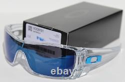 OAKLEY Batwolf Sunglasses Crystal Clear/Ice Iridium Blue NEW OO9101-07