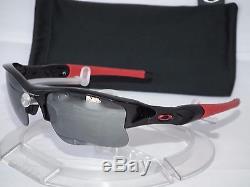 OAKLEY CANADA OLYMPICS FLAK JACKET XLJ Sunglasses 24-406 POLISHED BLACK IRIDIUM