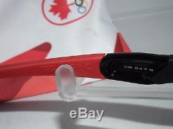 OAKLEY CANADA OLYMPICS FLAK JACKET XLJ Sunglasses 24-406 POLISHED BLACK IRIDIUM