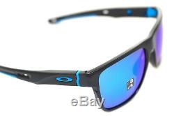 OAKLEY CROSSRANGE XL OO9360-13 Men Sunglasses POLISHED BLACK PRIZM SAPPHIRE BLUE