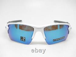 OAKLEY FLAK 2.0 XL Sunglasses OO9188-94 Polished White With PRIZM Sapphire Lens
