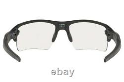 OAKLEY FLAK 2.0 XL Sunglasses OO9188-9859 Matte Black Frame With Clear Lens NEW