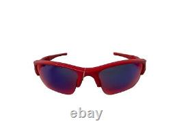 OAKLEY FLAK JACKET 1.0 Sunglasses Red Frames with 5 Different Lenses