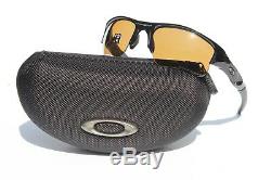 OAKLEY Flak Jacket XLJ POLARIZED Sunglasses Polished Black/Bronze NEW 26-243