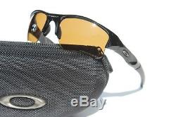 OAKLEY Flak Jacket XLJ POLARIZED Sunglasses Polished Black/Bronze NEW 26-243