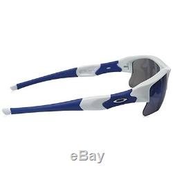 OAKLEY Flak Jacket XLJ Sunglasses Polished White Frame Ice Iridium Lens 03-941
