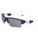 Oakley Flak Jacket Xlj Sunglasses Team Navy Blue Frame Black Iridium Lens 03-931