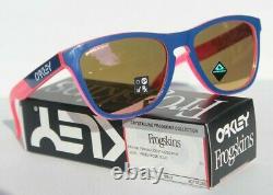 OAKLEY Frogskins Sunglasses Translucent Neon Pink/Prizm Rose Gold OO9013 NEW
