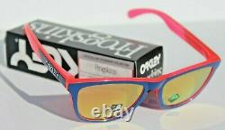 OAKLEY Frogskins Sunglasses Translucent Neon Pink/Prizm Rose Gold OO9013 NEW