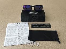 OAKLEY HOLBROOK OO9102-36 Matte Black Positive Red Iridium Sunglasses BRAND NEW