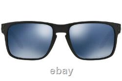 OAKLEY Holbrook POLARIZED Sunglasses OO9102-52 Matte Black With Ice Iridium Lens
