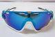 Oakley Jawbreaker Sunglasses Oo9290-02 Sky Blue Sapphire Iridium Aerodynamic New