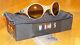 Oakley New Sunglasses Mars Leather/gold Iridium 04-104 Serial M009999 Jordan