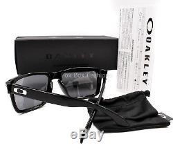OAKLEY OO9102 02 HOLBROOK Polished Black Grey Polarized 57mm NEW