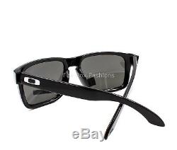 OAKLEY OO9102-E155 HOLBROOK Sunglasses Polished Black Prizm Black Iridium NEW