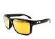Oakley Oo9102-e355 Holbrook Sunglasses Polished Black Gold Mirror Flash New