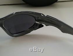 OAKLEY PLATE Dark Silver with Black RARE Vintage Sunglasses romeo splice juliet