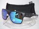 Oakley Polarized Twoface Xl Sunglasses Oo9350-05 Matte Black / Sapphire Iridium