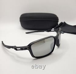 OAKLEY SIPHON Matte Black / New Titanium POLARIZED Sunglasses eyepatch badman