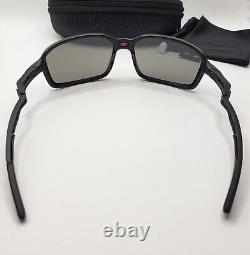 OAKLEY SIPHON Matte Black / New Titanium POLARIZED Sunglasses eyepatch badman