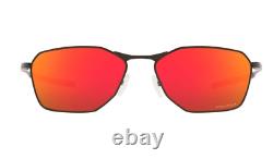 OAKLEY Savitar OO 6047-09 Satin Black / Prizm ruby Sunglasses NWT OO6047 58MM