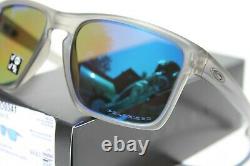 OAKLEY Sliver XL POLARIZED Sunglasses Matte Grey Ink/Sapphire Iridium OO9341