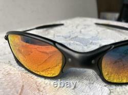 OAKLEY Sunglasses Rare Juliet Serial Number 55021 Black x Orange Men's