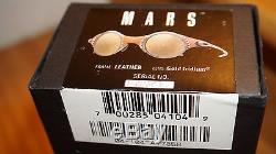 OAKLEY Sunnglasses New MARS Leather/Gold Iridium 04-104 serial M016035 Jordan