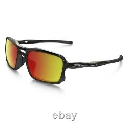 OAKLEY Triggerman OO 9266-03 Polished Black / Ruby Iridium Sunglasses OO9266