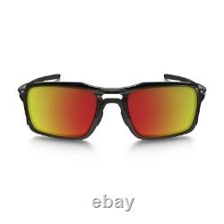 OAKLEY Triggerman OO 9266-03 Polished Black / Ruby Iridium Sunglasses OO9266