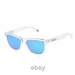 OO9013-D0 Mens Oakley Frogskins Sunglasses Crystal Clear/PRIZM Sapphire