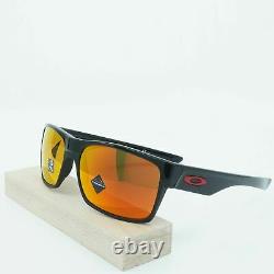 OO9189-47 Mens Oakley Two Face Sunglasses Polished Black/PRIZM Ruby