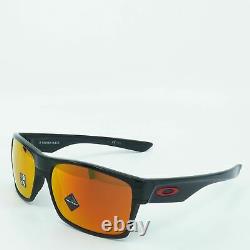 OO9189-47 Mens Oakley Two Face Sunglasses Polished Black/PRIZM Ruby