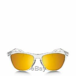 OO9245-39 Mens Oakley (Asian Fit) Frogskins Sunglasses Crystal Clear / 24K