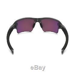 ORIGINAL Oakley Men Sunglasses Flak 2.0 XL Steel Prizm Road Lenses 59mm