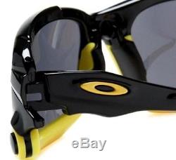 Oakley 04-211 LIVESTRONG JAWBONE Polished Black Iridium Yellow Mens Sunglasses