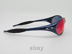 Oakley 04-304 New Eye Jacket Cobalt Frame +Red Iridium Lens Sunglasses with Case