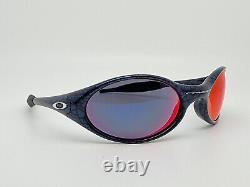 Oakley 04-304 New Eye Jacket Cobalt Frame +Red Iridium Lens Sunglasses with Case