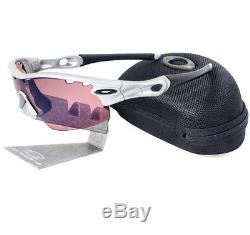 Oakley 09-763 RADAR PITCH VENTED Silver G30 Iridium Mens Sport Sunglasses + Case