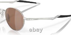 Oakley 0OO4146 414606 Terrigal Full Rim Satin chrome Round Sunglasses