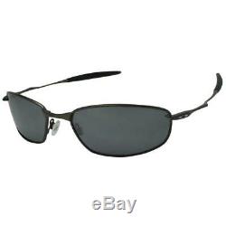 Oakley 12-849 Polarized Whisker Pewter Black Iridium Lens Mens Metal Sunglasses