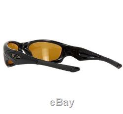 Oakley 26-238 POLARIZED STRAIGHT JACKET Polished Black Bronze Mens Sunglasses