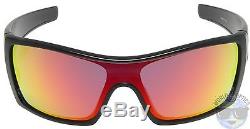 Oakley BATWOLF Sunglasses OO9101-38 Matte Black Ink Ruby Iridium Lens NIB
